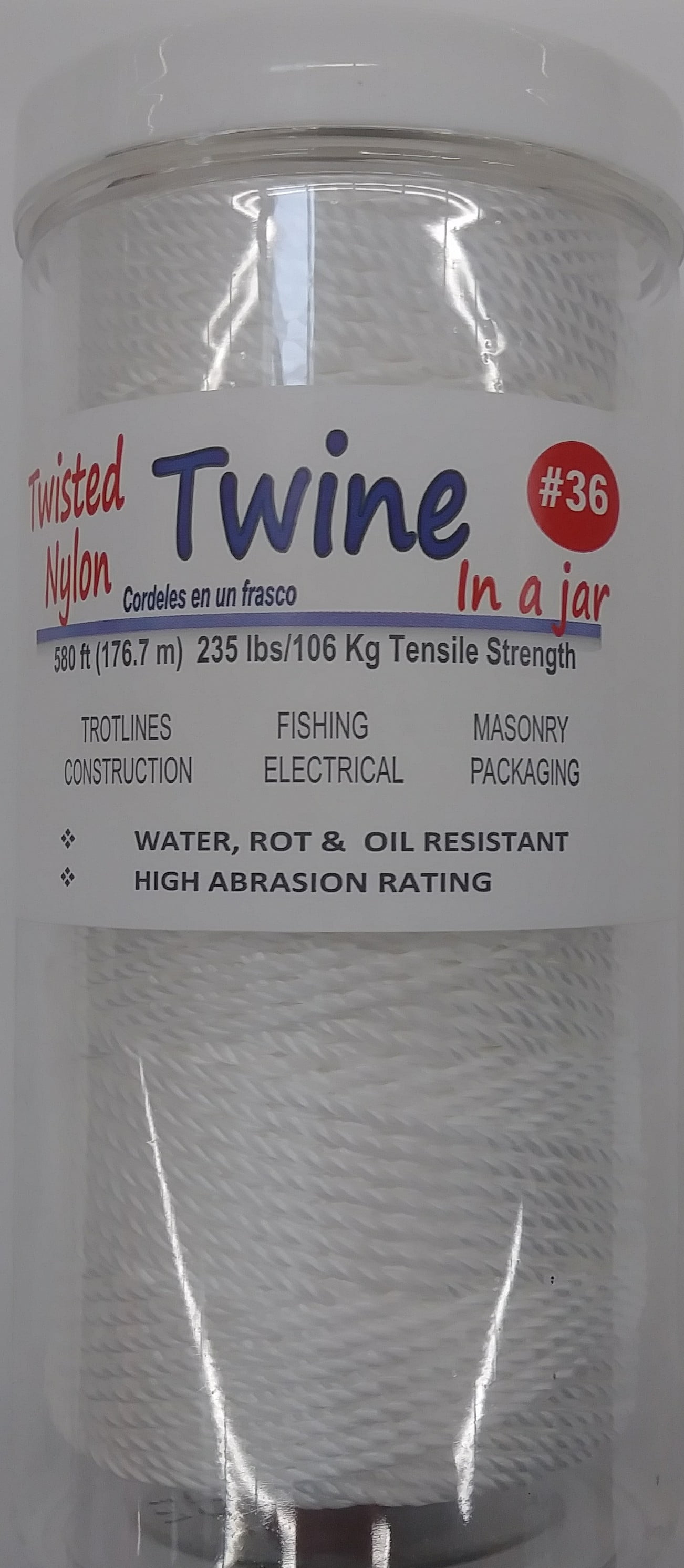 Fitec Super Spreader Fishing Nets Twisted Nylon White #36 Twine