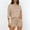 Khaki, variant on Women Coverup Set Crochet Beach Cover Ups with Shorts Half Sleeve Swimsuit Bathing Suit Coverups S-XL