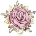 thumbnail image 7 of Rose Brooches for Women, Exquisite Satin Fabric Flower Lapel Pins Retro and Elegant Pearl Brooches Dress Set Accessories Wedding Bride Jewelry, 7 of 7