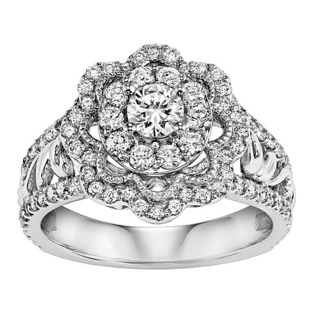 1 Carat T.W. Diamond 14kt White Gold Ring