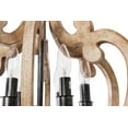 thumbnail image 5 of Oaks Aura Cottage Chic Crown Rustic Wood Chandelier 6-Light Farmhouse Wooden Pendant, 5 of 8