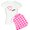 With Pink Pant, variant on CafePress - Airplane Red Heart Women's Light Pajamas - Women's Short Sleeve Print T-Shirt and Pants Light Cotton Pajama Set