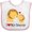 White and Pink, variant on Inktastic I Love My Granny Boys or Girls Baby Bib