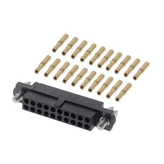 M80-4812005 Connector Rectangular Receptacle 20 Position Crimp Gold 24-28 AWG :RoHS