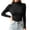Black, variant on GZMOALH Women's Ribbed Turtleneck Sweater, Long Sleeve Slim Fit Knit Pullover Top for Fall Winter Layering