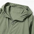 thumbnail image 5 of WRKEKC Lightweight Jacket for Women Solid Color Hooded Long Sleeve Zip Up Loose Fit Casual Top with Pockets, 5 of 7