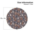 thumbnail image 2 of Vsdgher Snowflake Fox Print Leather Coasters for Drinks, Durable Drink Coasters 4 Set for Tabletop Protection, Luxurious Home Décor and Housewarming Gift-Round Shape, 2 of 6