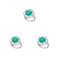 thumbnail image 3 of Anillos de Humor Sonducket Joyería de Temperatura Cambiable Ajustable Gema de Flor de Cuatro Hojas, 3 of 6