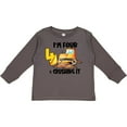 thumbnail image 3 of Inktastic I'm 4 and Crushing It Construction 4th Birthday Boys or Girls Long Sleeve Toddler T-Shirt, 3 of 5
