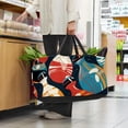 thumbnail image 6 of Bowling Large Capacity Reusable Oxford Cloth Grocery Basket - Foldable Shopping Bag for Picnics & Shopping, 6 of 7