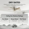 thumbnail image 6 of Prominence Home Renton 42'' Brushed Nickel E26 Flush Reversible Ceiling Fan with Light Kit and Pull Chain, 6 of 7