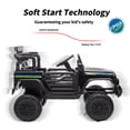 thumbnail image 6 of Outfunny 24V Kids Ride on Toy, Ride on Truck Electric Car for Kids with Remote Control, Bluetooth, Black, 6 of 9