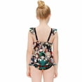 thumbnail image 4 of My Hero Academia Girls Swimsuit Ruffle One-piece Beachwear Kids Cute Swimwear Summer Bathing Suit 6-7Y（110cm）, 4 of 8