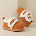 thumbnail image 7 of Toddler Girl Boots,Winter Girls Boots Indoor Slippers Warm Lined Shoes for Babies Toddlers Soft Sole Cozy Home Floor Footwear with Easy On Design,Toddler Snow Boots,Brown,21-24 Months, 7 of 7
