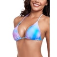 thumbnail image 5 of Ocean Blues Women's Triangle Bikini Top Halter Bathing Suit Top, 5 of 7