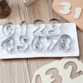 thumbnail image 3 of Molde cortador de galletas de acero inoxidable con forma de número 0-9, 9 unidades, 3 of 7