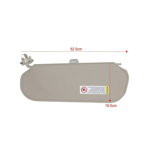 SCITOO Right Passenger Side Sun Visor Assembly Without Sunroof Compatible for 2003 2004 2005 2006 2007 2008 2009 2010 2011 2012 2013 2014 2015 2016 2017 2018 2019 for Chevrolet GMC Beige Car Sun Visor