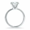 thumbnail image 4 of HeartsAndYou 1.2ct Engagement Ring for Women Round Cut Moissanite 4 Prong Solitaire 18k White Gold Over Silver, 4 of 7