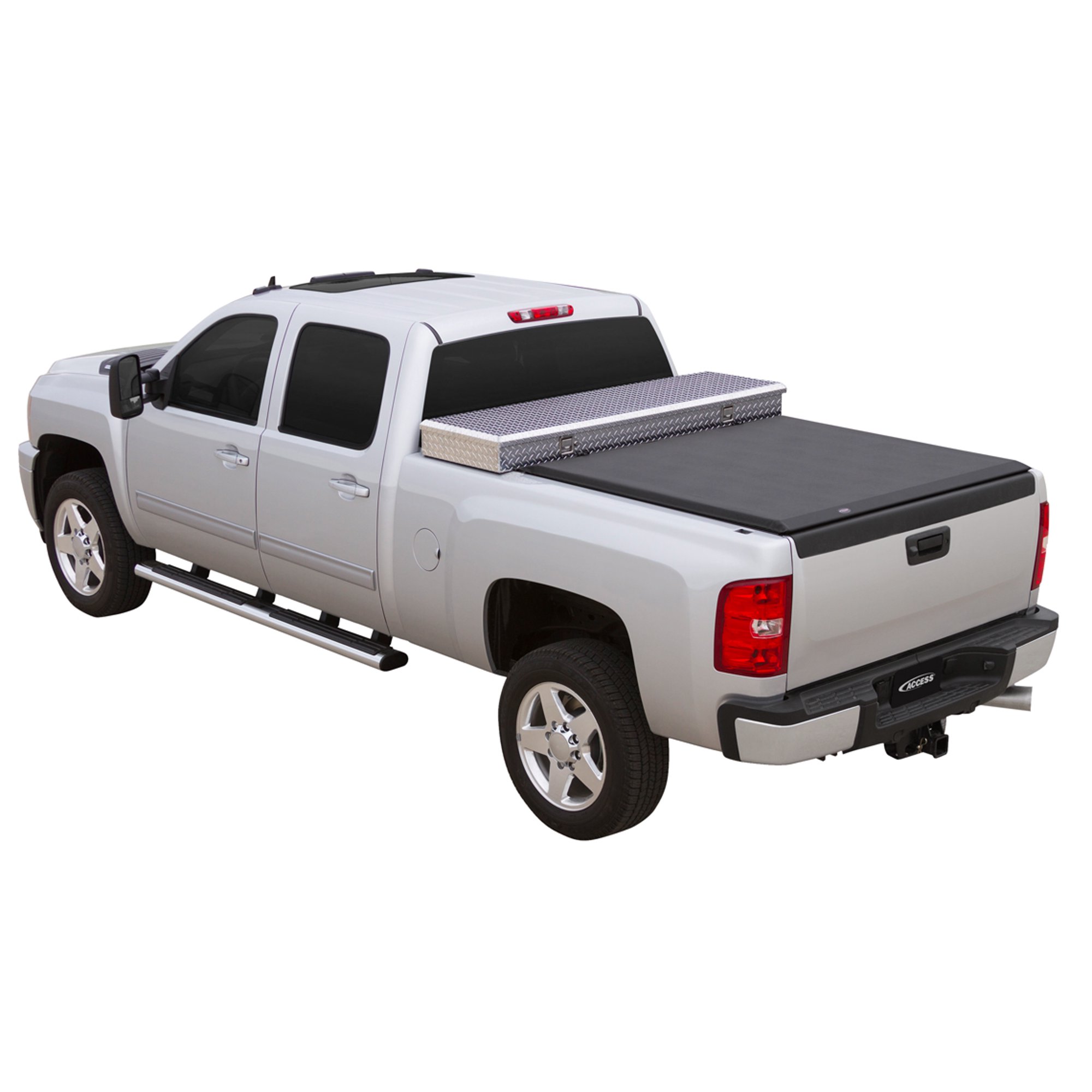 Aci Agricover Access Cover 62369 Tonneau Cover Toolbox R Soft Roll Up Velcro Works With 19 21 Inch Over The Rail Tool Boxes Lockable Using Tailgate Handle Lock Black Vinyl Walmart Canada