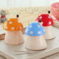 thumbnail image 3 of Farfi Cute Automatic Toothpick Box Large Capacity Press Type Decorative Dust-proof Mushroom Shaped Toothpick Holder for Home Restaurant Living Room (Blue), 3 of 13
