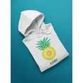 thumbnail image 3 of Pineapple Donut Hoodie Women -Image by Shutterstock, Female 4X-Large, 3 of 4