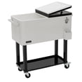 thumbnail image 2 of 80 Qt. White And Black Chest Cooler With Bottle Opener, 2 of 7