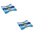 thumbnail image 3 of Cateissary Hilos de bordar multicolores Colorfast Anti-pilling Costura Quilting Costura Ovillos Muñequera Sombreros Azul 8 colores No.01 2piezas, 3 of 6