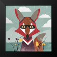 thumbnail image 2 of PI Studio 20x20 Black Modern Framed Museum Art Print Titled - Fox, 2 of 5