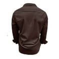 thumbnail image 5 of Men's Corduroy Button Down Shirts Lightweight Long Sleeve Shacket Jackets with Pockets Casual Comfy for Work to Weekend Outdoor, 5 of 7