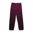 thumbnail image 3 of Lsque Dark Purple Glitter Print Men's Pajama Pants, Lounge Pant - Comfortable Home Wear,Elastic Waistband, Stylish Design-X-Large, 3 of 9