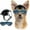 Blue, variant on UOSIA 2 Pcs Pet Sunglasses and Helmet Set Dog Bicycle Helmet with Ear Holes,M,Blue
