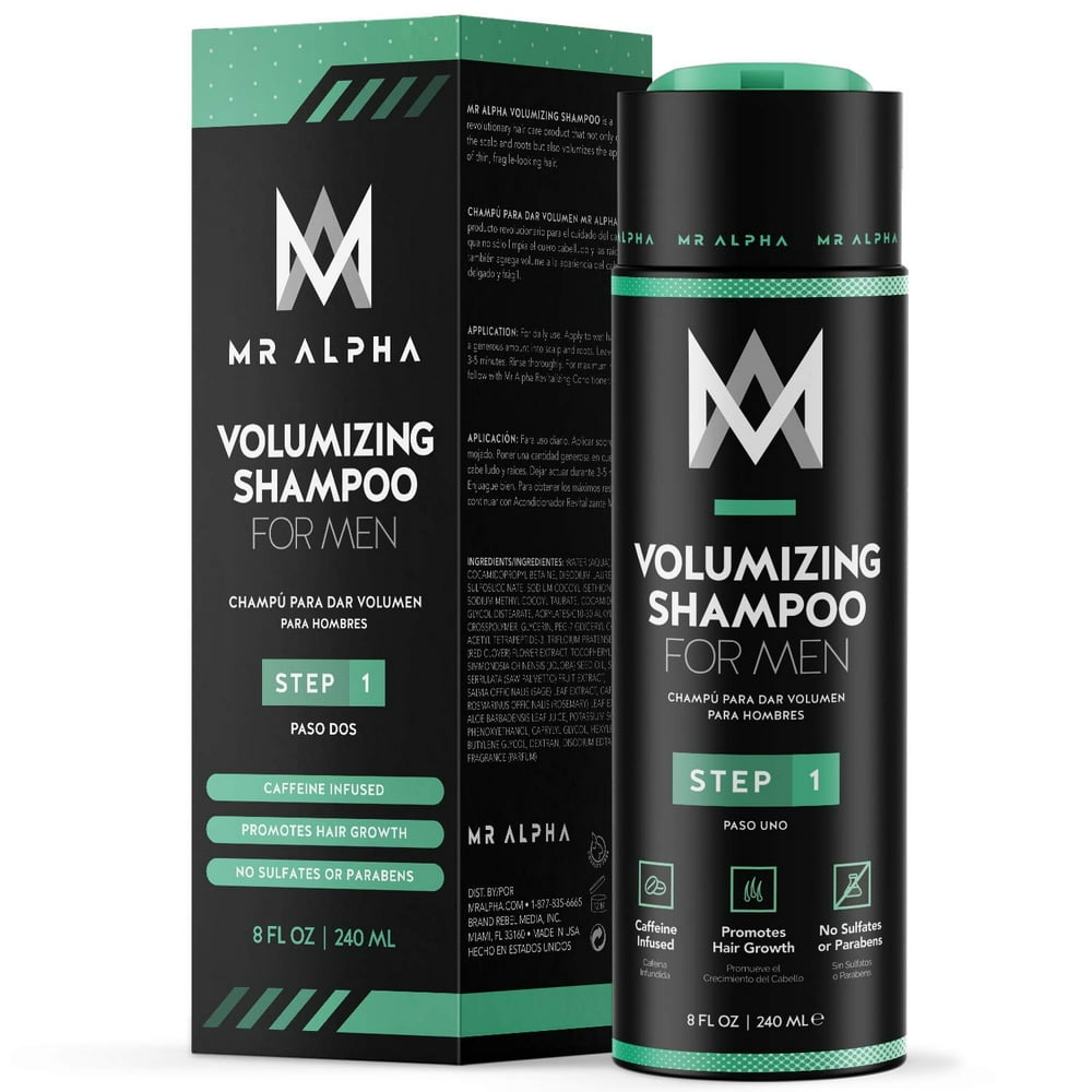 MR ALPHA Volumizing Hair Growth Shampoo With Caffeine & Saw Palmetto
