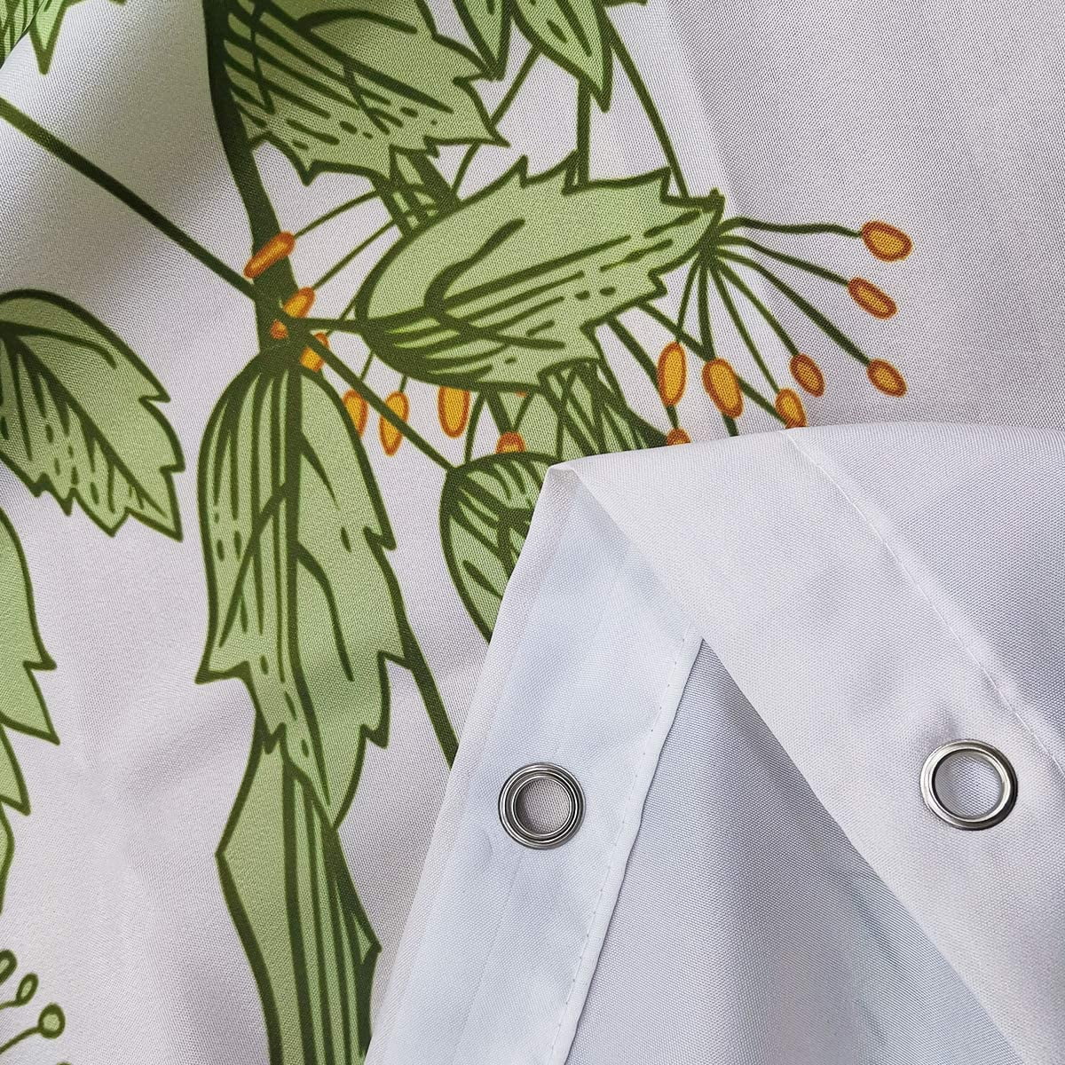Extra Long Wildflower Shower Curtain for Bathroom Decor 72Wx84H Inch Flower Floral Vintage Botanical Accessories Herbs Plant Bathroom Set Windows Fabric Polyester Waterproof 12 Pack Hooks