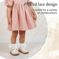 thumbnail image 4 of 3Pairs Girls Ruffle Socks Toddler Double Lace Sock Turn Cuff Frilly Dress Socks Pageant with Ruffles Little Baby Girl Kids, 4 of 9