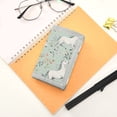 thumbnail image 7 of JIALIOU Nylon Trifold Card Wallet with ID Window Zipper Pocket for Men Women Teen White Horses and Flower, 7 of 7