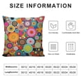 thumbnail image 5 of YINGXI ,Colourful Drawing Throw Pillow Covers Sofa Pillowcase Car Square Throw Pillowcases Home Decoration 24x24in, 5 of 5