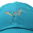 thumbnail image 2 of DALIX Hummingbird Hat Baseball Cap Mom Nature Wildlife Birdwatcher Gift in Teal, 2 of 6