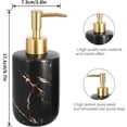thumbnail image 2 of MOCA AUTOPARTS Marble Look Bathroom Canisters & Sets 3-Piece Black Ceramic, 2 of 7
