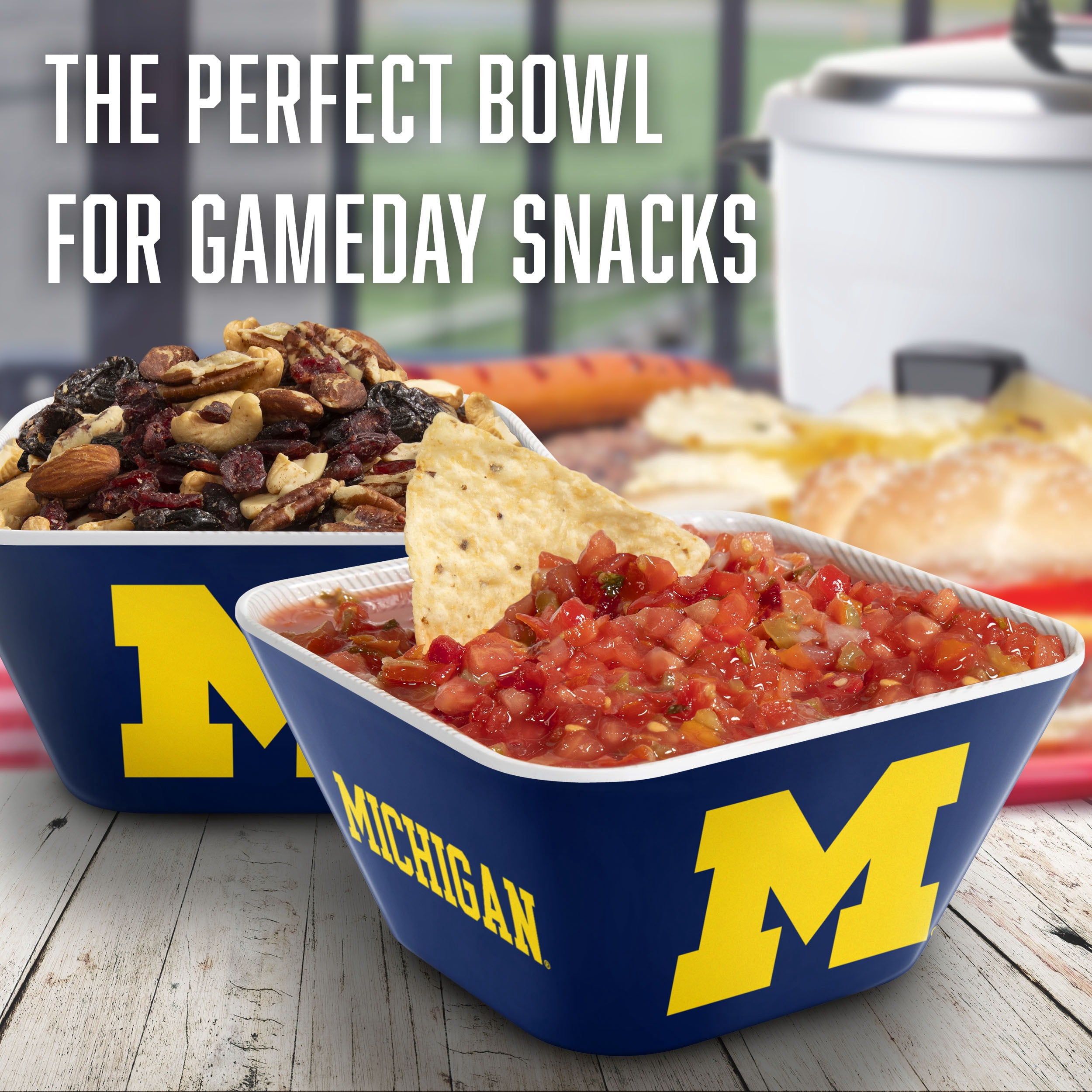 YouTheFan NCAA Michigan Wolverines Small Snack Bowl