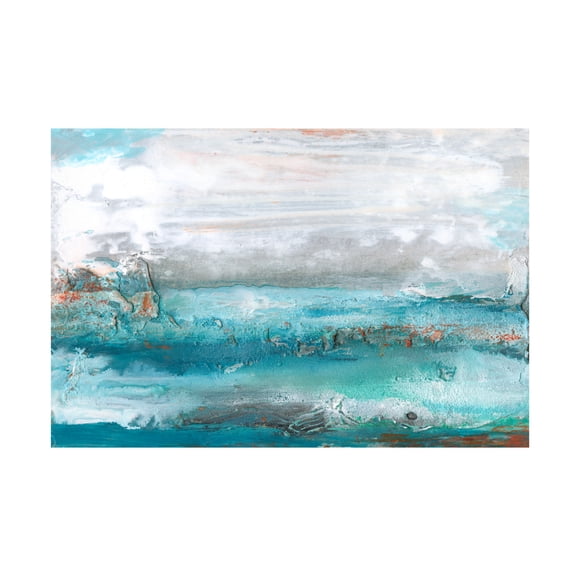 Lila Bramma 'Aqua Sea I' Canvas Art