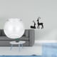 thumbnail image 2 of Adorno Transparente Para Pecera Pequeña, Cuenco Para Bricolaje, Jarrón, Mesa, Dormitorio, Escritorio, Sala De Estar, Decoración Del Hogar, Estatua De Ciervo Negro, Figura De Reno De Resina,, 2 of 8