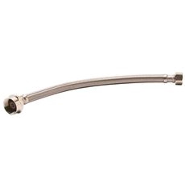 DURAPROWINDOW TOILET TANK WATER SUPPLY LINE, 1/2 IN. COMPRESSION X 7/8