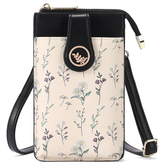 GAEKEAO Small Crossbody Bags for Women Leather Cell Phone Purse Bag Wallet with RFID Blocking Credit Card Slots