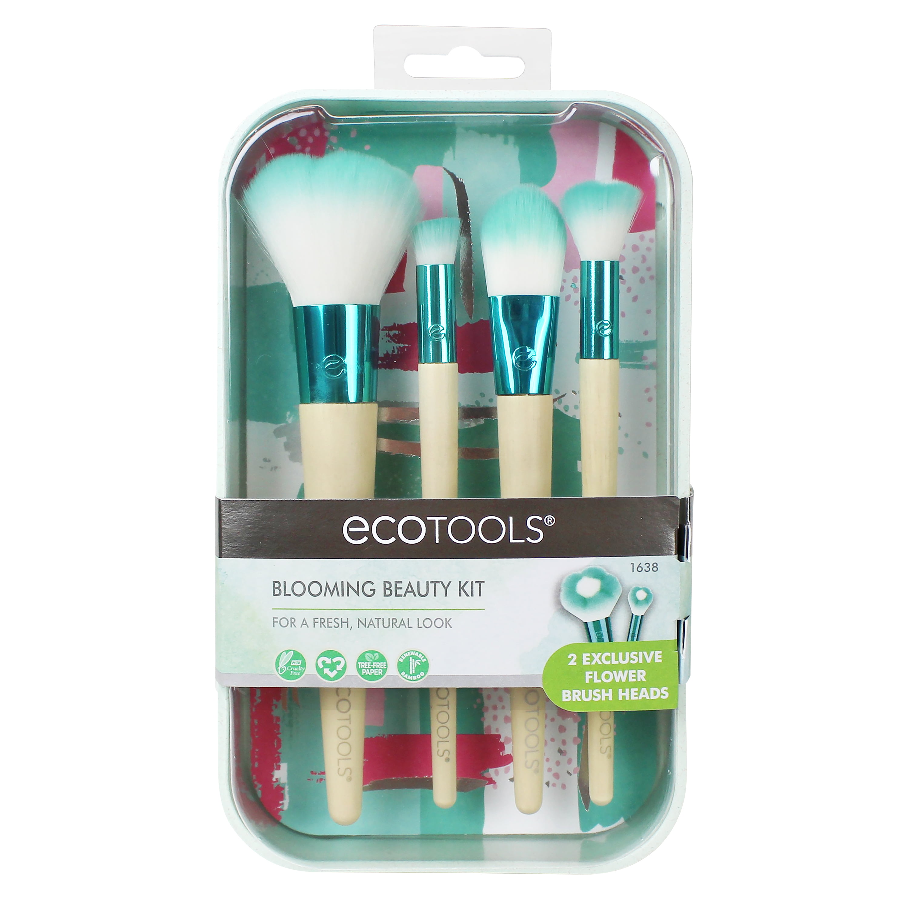 EcoTools® Blooming Beautifully Essential Makeup Brush Set, 4pc 