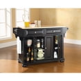 thumbnail image 2 of Crosley Furniture Alexandria Natural Wood Top Kitchen Island in Black, 2 of 3