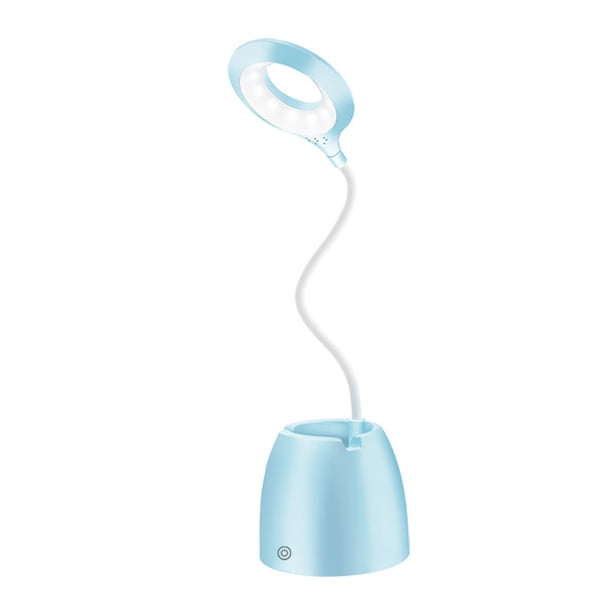 Soporte para teléfono móvil con luz de escritorio para lectura de dormitorio de niños, soporte para bolígrafo Flexible de 360 °