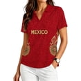 thumbnail image 5 of 2026 New Mexico Soccer Jersey Womens Mexico National Team Graphic Style, Mexican Jersey Soccer T-Shirt, V-Neck Short Sleeve Sport Tee for Travel and Everyday Wearing for Adult, 5 of 6