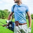 thumbnail image 1 of OULII Golf Tee Bag Pouch 1Set Brown Pu For Organizing Golf Tools, 1 of 7