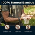 thumbnail image 4 of Disposable Compressed Towel Tablets Kit - 100% Bamboo Compressed Towels for Survival, Hiking, Camping, and Travel - Portable Emergency Washcloth 100 Pack with Metal Cases - Prepper Gear and Supplies, 4 of 7