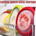 thumbnail image 3 of CZQ Set of 4 Reusable Fruit and Veggie Savers - Ideal for Avocados, Tomatoes, Apples, Garlic, Onions and More, 3 of 6